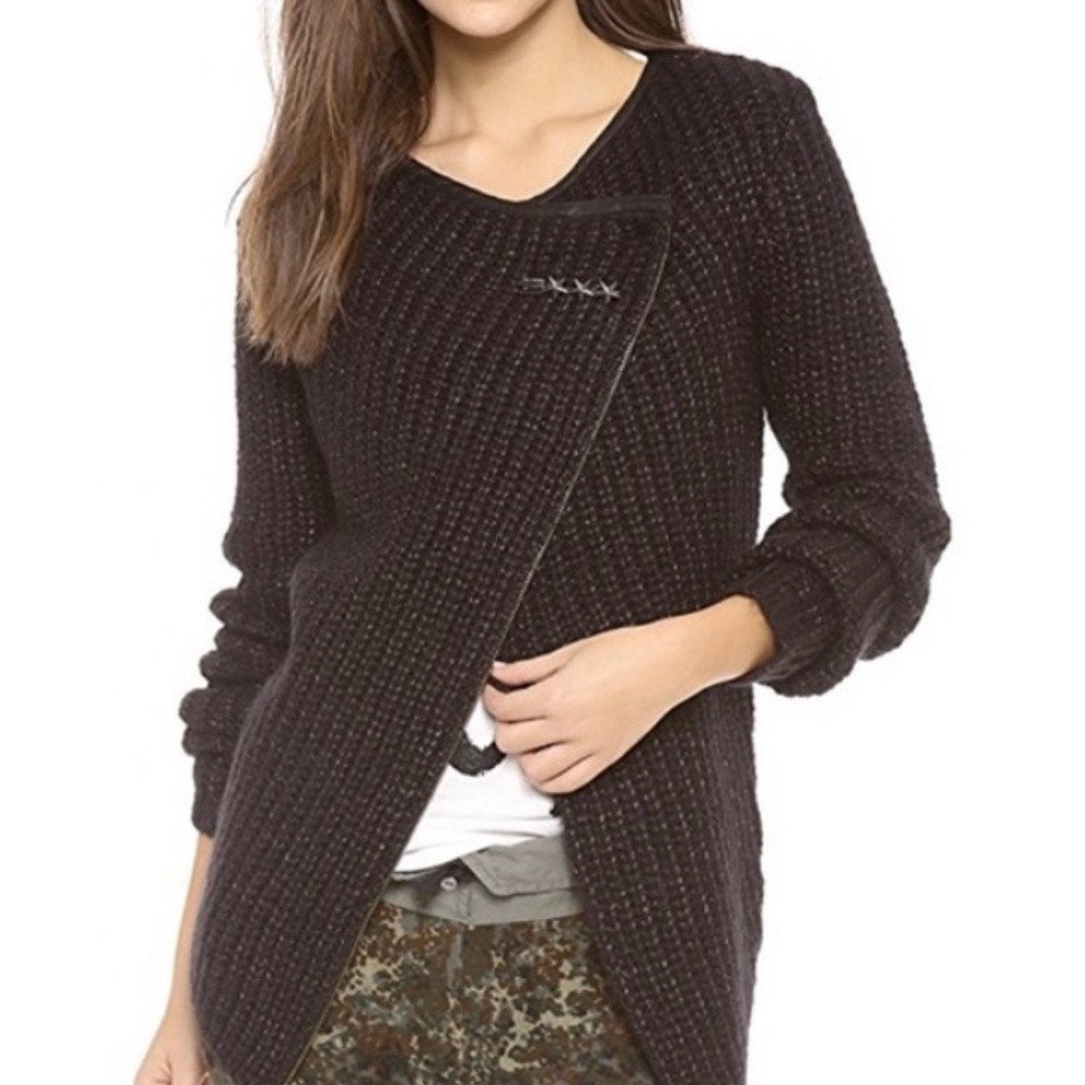 Scotch & Soda/Maison Scotch Biker Wrap Cardigan, size Small